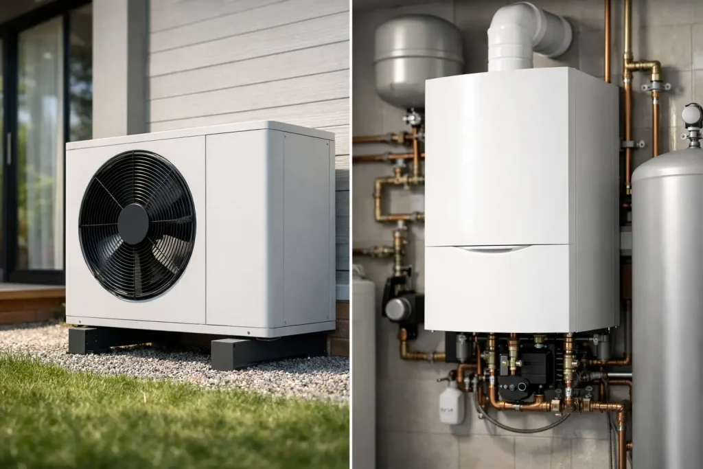 Air Source Heat Pump vs Boiler