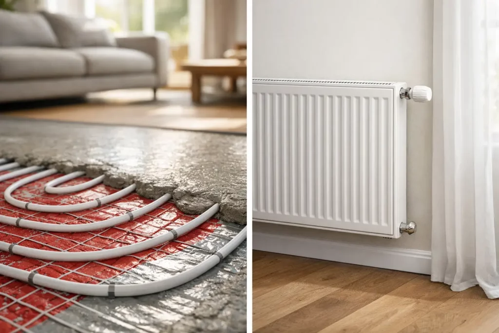 Underfloor Heating vs Radiators
